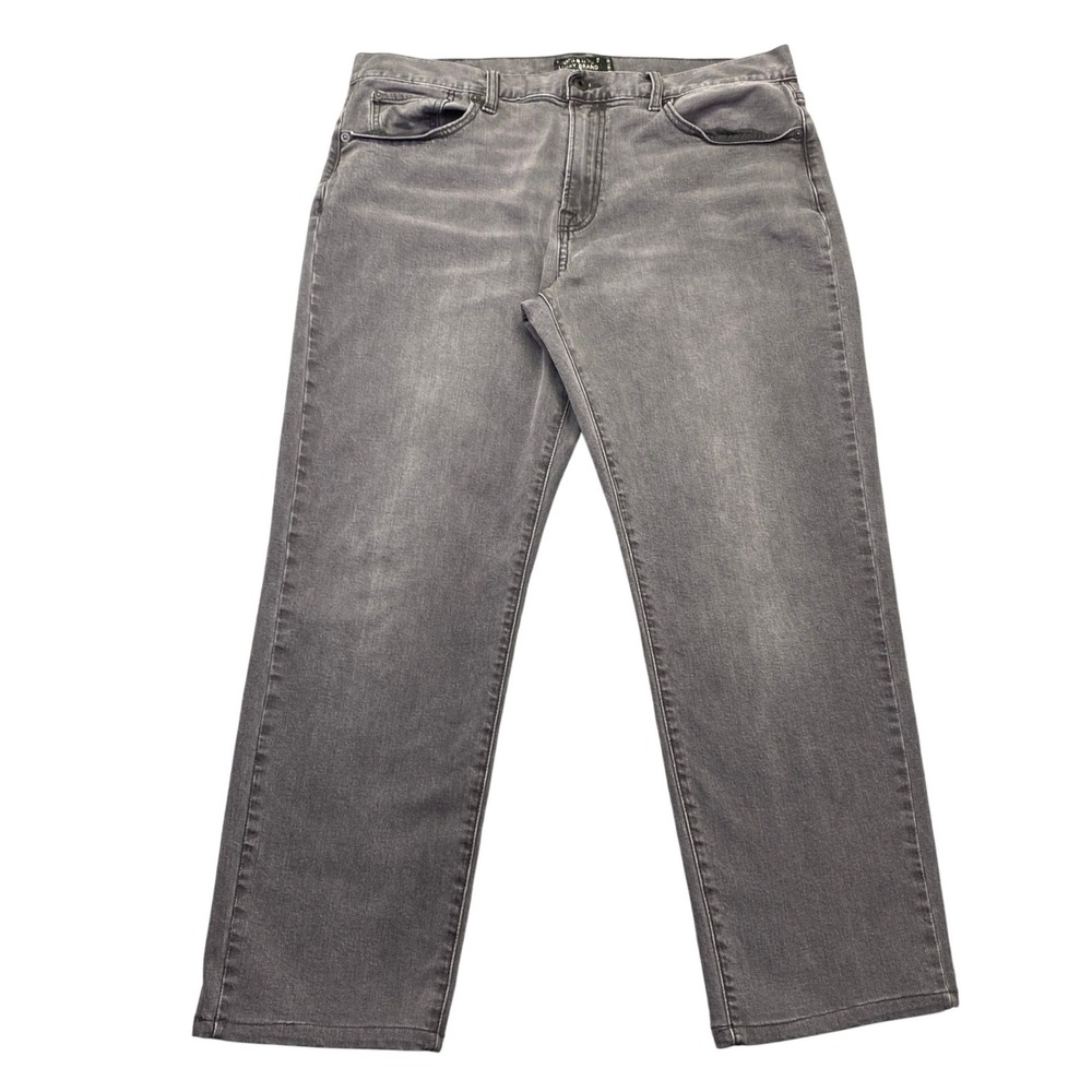 Lucky Brand 221 Original‎ Straight Grey Jeans Mens Sz 36 Grunge Retro Western